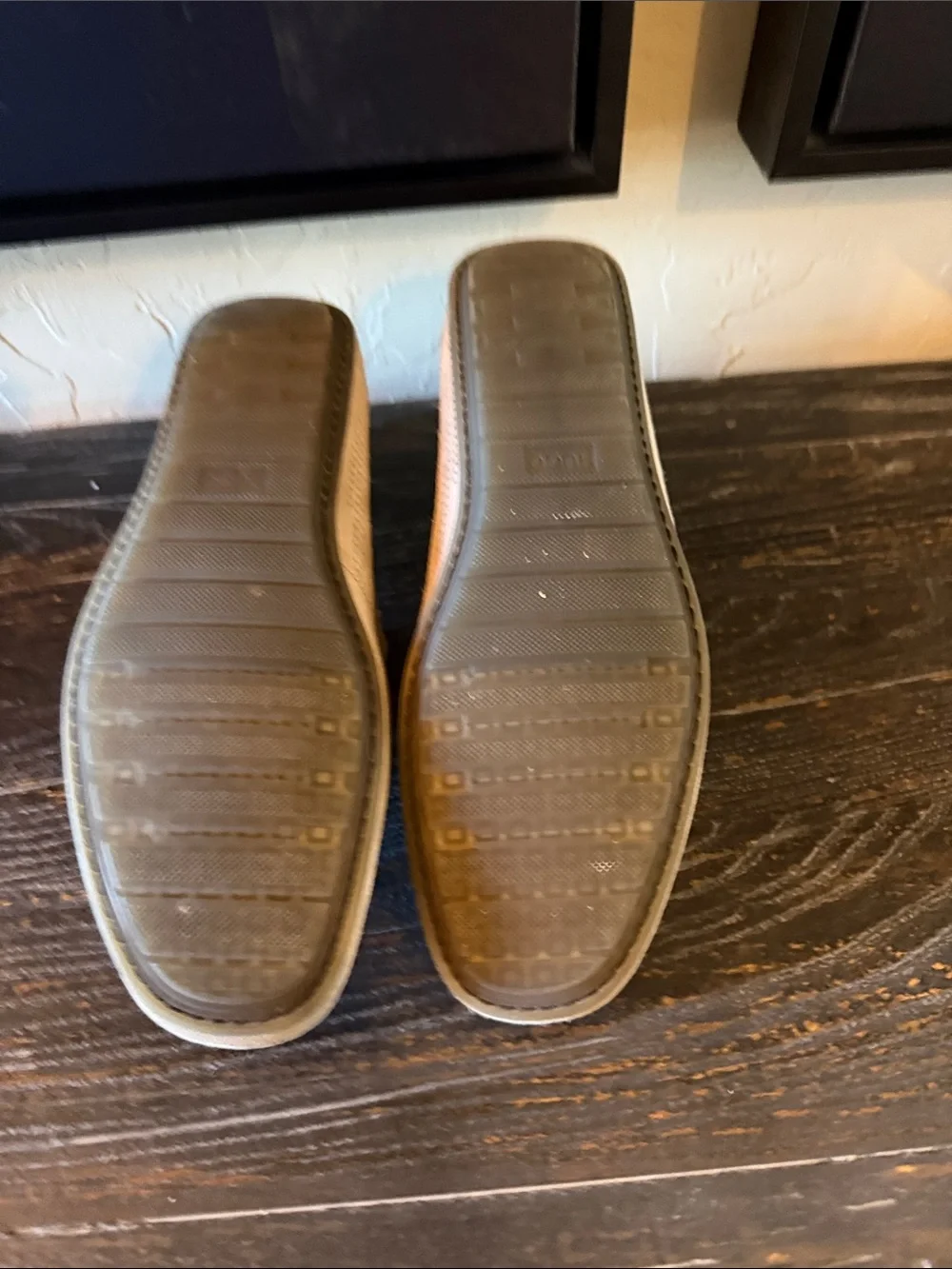 HUGO Beige Suede Penny Loafers